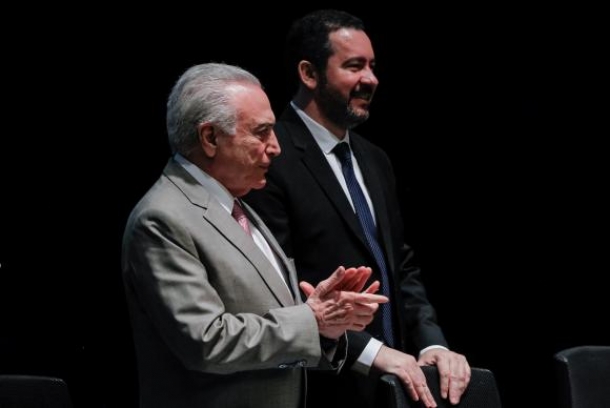 Dyogo Oliveira e Michel Temer
