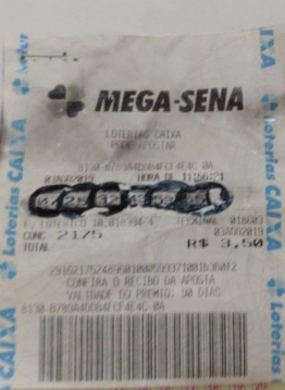 bilhete mega falso