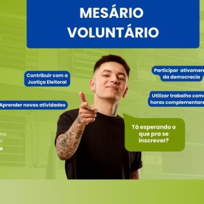 TRE firma parceria com Universidade Federal de Rondonópolis para o Mesário Voluntário