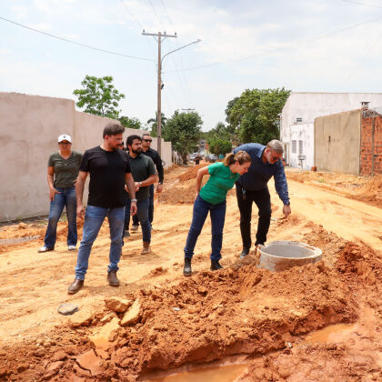Flávia Moretti acompanha obras e avança no enfrentamento de alagamentos históricos em VG